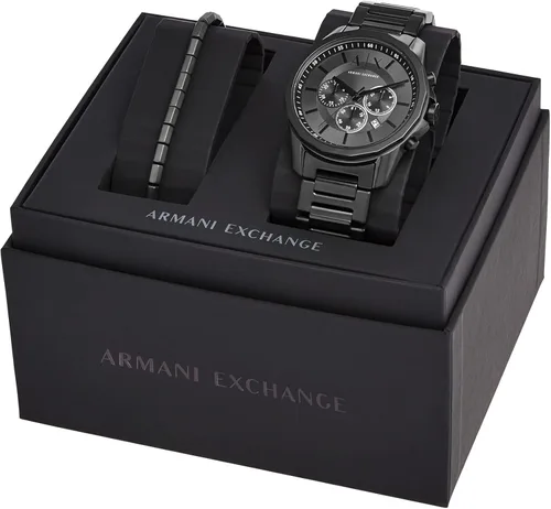 Vista 5 de Armani Exchange - Reloj de vestir cronógrafo de acero inoxidable para hombre