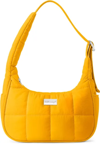 Vista 15 de TOPDesign Bolso de hombro acolchado para mujer, bolso de mano ultraligero con cremallera, correa ajustable