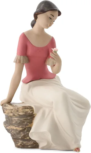 Vista 4 de NAO Reflexiones primaverales. figura de mujer de porcelana.