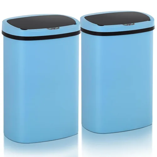 Vista 11 de Basurero de cocina con sensor de movimiento de 13 galones, cubo de basura con sensor automático de 50 L, cubo de basura inteligente con tapa