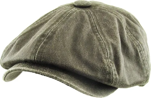 Vista 12 de KBETHOS Gorras clásicas de periódicos de la colección Ivy de Ascot de cuero fabricadas en Estados Unidos