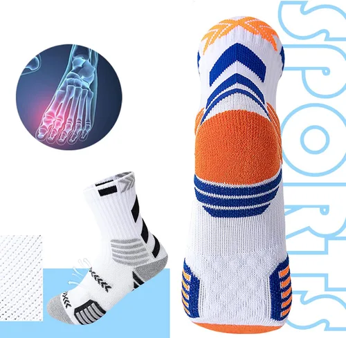 Vista 3 de 5 pares de calcetines deportivos deportivos para niños, baloncesto, fútbol, para niños y niñas de 7 a 12 años