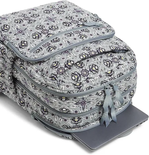 Vista 4 de Vera Bradley XL Campus - Mochila de algodón para mujer