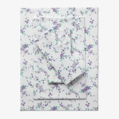 Vista 3 de BrylaneHome Juego de sábanas florales - Individual, floral azul