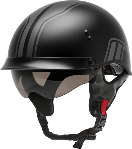 Vista 17 de GMAX Medio casco de retribución HH-65 - Aprobado por FMVSS 218
