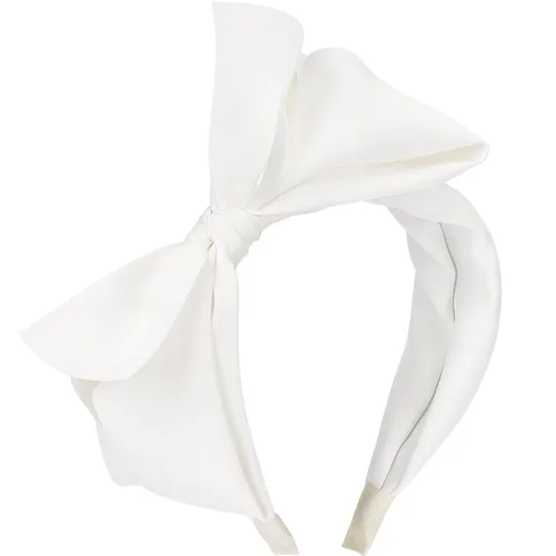 Vista 12 de WantGor Diademas de turbante anchas para mujer con lazo anudado para el pelo y accesorios de lazos (negro)