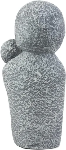 Vista 3 de ebros regalo figura decorativa Jizo Monjes 5" Altura Encanto japonés Buda Jizo Monjes de armonía Estatua Holding bebé Monje