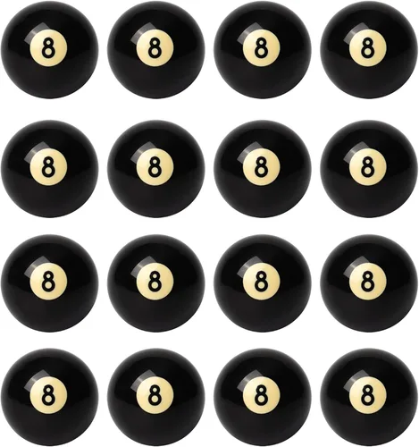 Vista 9 de GSE 2-1/4" Billiard Eight Ball #8 Pool Ball OR Pool Cue Ball Replacement Negro #8 Bola