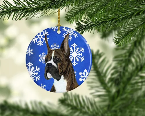 Vista 351 de Caroline's Treasures Cavalier Spaniel - Adorno de cerámica para colgar en el árbol de Navidad, para el hogar, Navidad, fiestas, regalo, 3 pulgadas