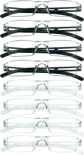 Vista 28 de VisionGlobal 2 pares de anteojos de lectura, anteojos con filtro de luz azul, anteojos de lectura para computadora para mujeres y hombres, marco