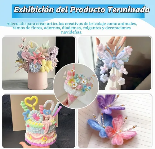 Vista 7 de ZXIIXZ 200 limpiadores de tuberías pastel, 7 colores a granel