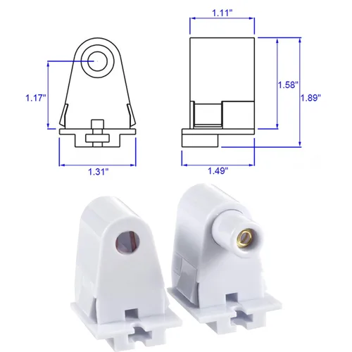 Vista 10 de (6 pares) Tombstone - Soporte de base de conector FA8 de un solo