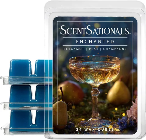 Vista 8 de Scentsationals Dream Cloud - Cera perfumada para derretir - Jazmín, orquídea vainilla y ámbar, 10 onzas (24 cubos)