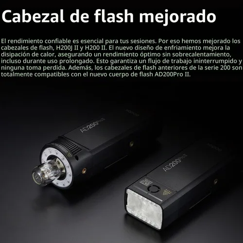 Vista 5 de Godox Flash de bolsillo AD200 Pro II con disparador de flash X3C
