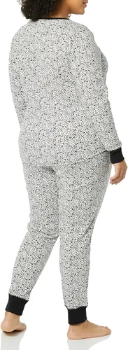 Vista 4 de Amazon Essentials Conjunto de pijama de algodón ajustado para mujer - Colores descontinuados