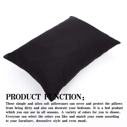 Vista 4 de NTBAY Paquete de 2 almohadas de algodón de 13 x 18 pulgadas con fundas de almohada de microfibra para niños pequeños, almohadas suaves para cuna