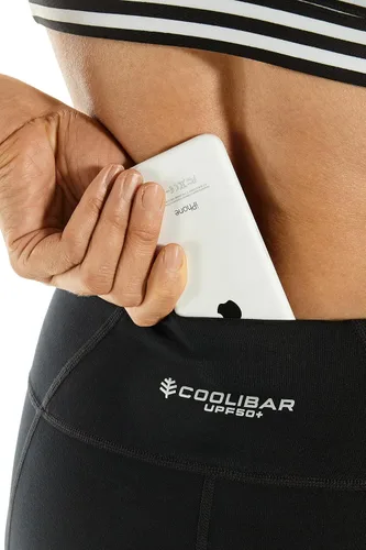 Vista 4 de Coolibar UPF 50 - Leggings de yoga Asana de talle alto para mujer protección solar