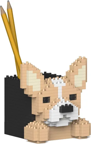Vista 15 de JEKCA Boston Terrier Pencil Cup 01S Bloques de construcción de plástico para perros Estacionario Edad 14 +