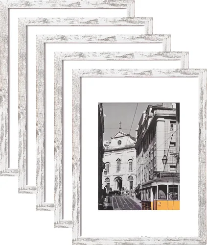 Vista 76 de eletecpro Juego de 5 marcos de fotos de 8 x 10 pulgadas, collage de fotos, decoración de pared, fotos de 5 x 7 con paspartú o de 8 x 10 pulgadas sin