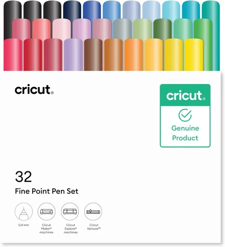 Vista 8 de Cricut Ultimate - Juego de bolígrafos de punta fina, bolígrafos de punta fina de 0.4mm para escribir, dibujar y colorear, crear tarjetas e