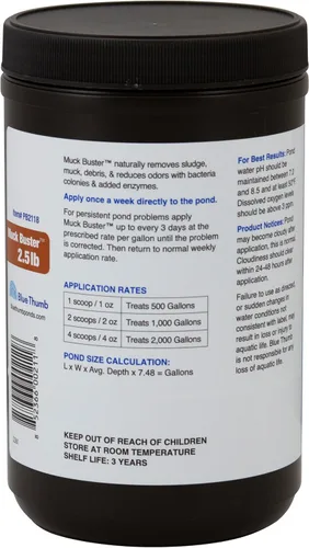 Vista 2 de Blue Thumb Limpiador de estanques Muck Buster, 2.5 lb.