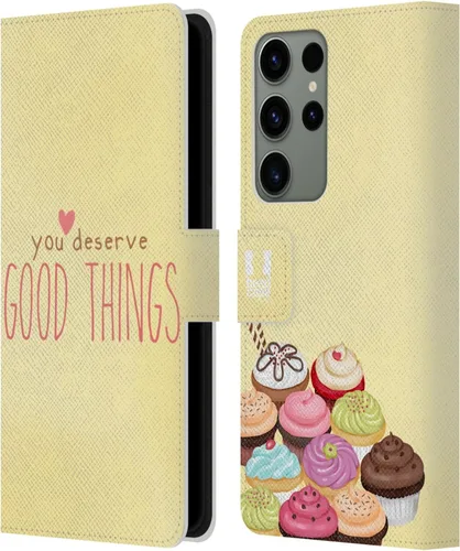 Vista 187 de Head Case Designs Assortment Cupcakes Happiness Leather Wallet Case Compatible with Samsung Galaxy A07 4G Surtido