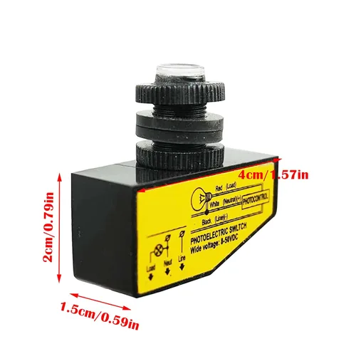 Vista 4 de Interruptor de control de luz de fotocélula CC 12V 24V 36V 48V, 3.5A Fotocélula de encendido automático apagado sensor de luz de encendido y apagado
