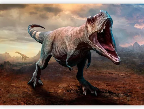 Vista 14 de artgeist Mural de pared Dinosaurios 79 x 55 pulgadas - Papel tapiz no tejido XXL Decoración de pared de forro polar Impresión fotográfica Diseño