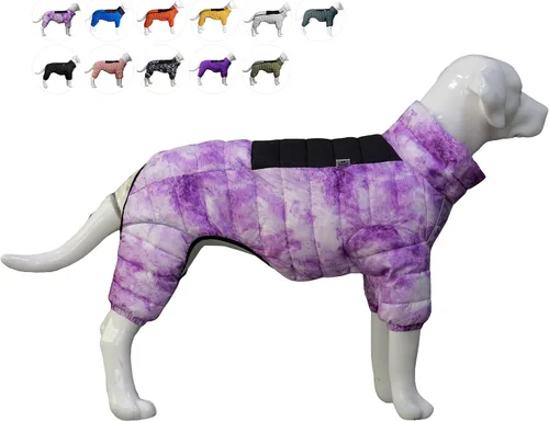 Vista 13 de Suéter para Perro ArmyGreen, Resistente al Viento, Reflectante - Chaqueta de Invierno Dirigible para S, M, L - Cremallera, Tallas Ajustables