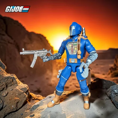 Vista 6 de Super7 ULTIMATES! G.I. Joe Cobra B.A.T. (Comic) - Figura de acción de G.I. Joe de 7 pulgadas con accesorios, coleccionables clásicos de dibujos