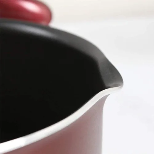 Vista 6 de Wok Sartén para salsas de vidrio, sartén antiadherente para freír con leche, olla multifunción (color : un color)