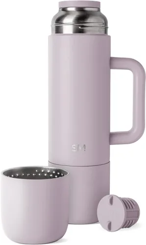 Vista 13 de Simple Modern Botella de Bebida Caliente Aislada de 36oz con 2 Tazas Termo de Café de Viaje para Bebidas Calientes Tapa de Girar y Verter