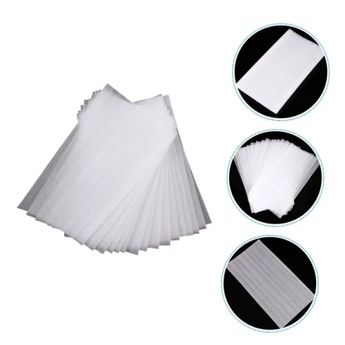 Vista 4 de FRCOLOR Kit de 150 hojas de tinte para el cabello con resaltador de algodón perla, cepillo, cuenco, tiras de papel de aluminio, balayage blanco