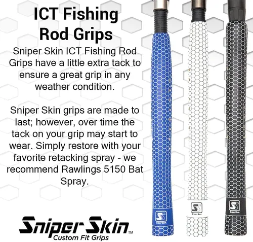 Vista 2 de Agarre para caña de pescar SNIPER SKIN - Accesorios de equipo de pesca - Impermeable y ajustable - Fácil de instalar, fuerte agarre de reemplazo