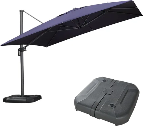 Vista 277 de PURPLE LEAF Paraguas al aire libre con base 8' x 8' protección solar verde Manzana Verde (Apple Green)