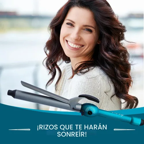 Vista 8 de Mr Big Curling Iron, Junior con barril de 8 pulgadas, rizadores de estilo XL más largos para cabello largo, cerámica triple plateada, rizos