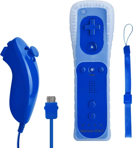 Vista 11 de TechKen 2 Pack Wii Controllers with Wii Motion Plus Inside Shock Wii Nunchuk Controller Compatible Nintendo Wii, Motion Plus Wii Controller