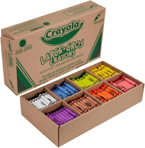 Vista 3 de Tamaño grande Classpack Crayons, 50 cada uno de 8 colores, 400Box