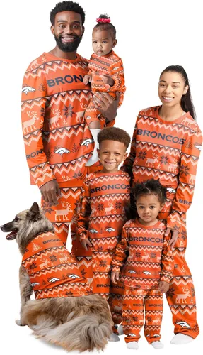Vista 14 de FOCO NFL womens Nfl Team Ugly Pattern Matching Set Family Holiday Pajamas