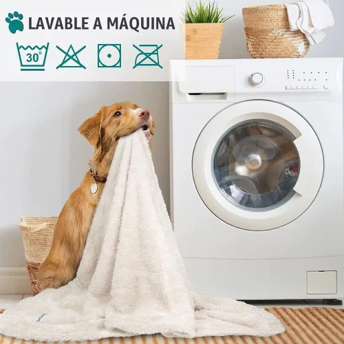 Vista 6 de PetAmi Manta de felpa suave para perros y gatos, pequeña de 24 x 32