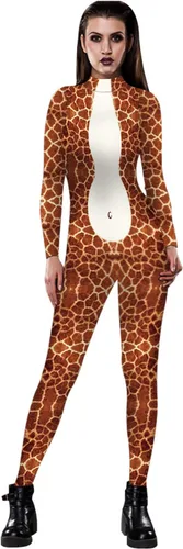 Vista 11 de JJEUWE Disfraz de Halloween para mujer, traje de cosplay ajustado 3D Bax10