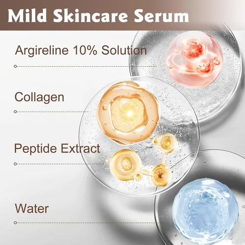 Vista 5 de Argireline - Suero facial para cara, suero facial con 10% de péptido Argireline, para una textura e hidratación más suaves, regalo ideal para el día