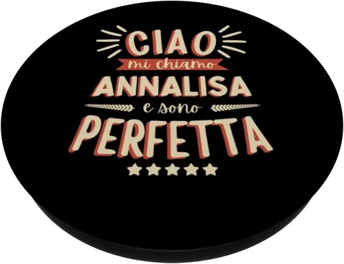 Vista 2 de Annalisa Idea Regalo Personalizzata Amica Nome Divertente PopSockets Standard PopGrip