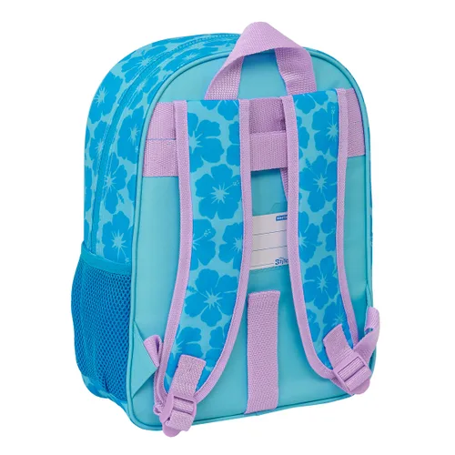 Vista 3 de Mochila Escolar Lilo & Stitch Hawaii Azul 26 x 34 x 11 cm