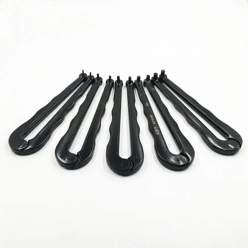 Vista 4 de GBJ 2 alicates ajustables para tuercas redondas con agujeros perforados, acabado negro universal (0.079 pulgadas)