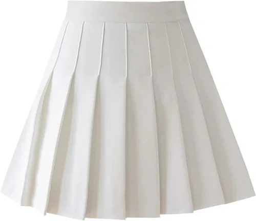Vista 36 de TONCHENGSD Falda de tenis plisada de cintura alta para mujer 01 cuadros marrones