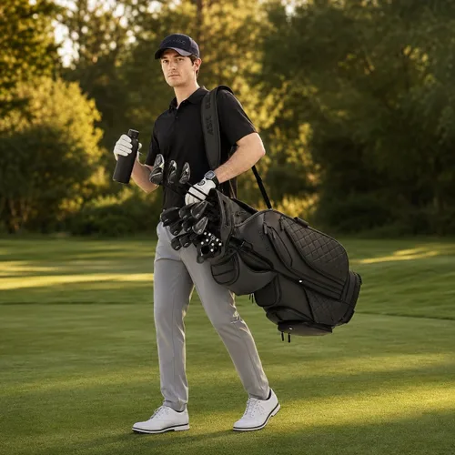 Vista 7 de ASK ECHO Bolsa de Carrito de Golf Silenciosa con Divisores de Longitud Completa de 15 Compartimentos SLC-130LE Crafted with elegant