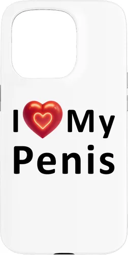 Vista 14 de Funda para iPhone 16 I Love My Penis I Heart My Penis para el día de San Valentín