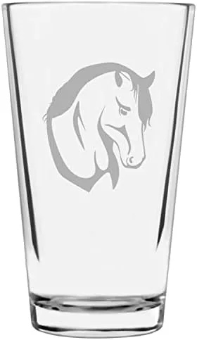 Vista 83 de Shetland Pony (cuerpo) - Vaso de pinta grabado con temática de caballo alternativo de 16 onzas