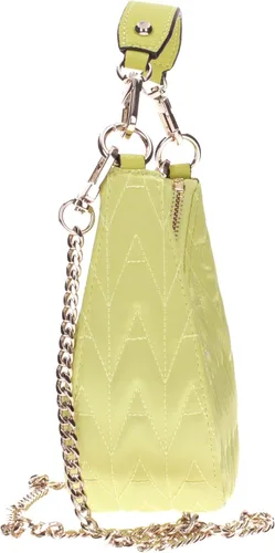 Vista 4 de GUESS US Golden Rock Mini Bolso Hobo Crescent para mujer, Estampado negro floral